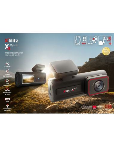 UP-XBL-CAR-DR075,Neno Xblitz X4 - Cameră auto Wi-Fi, 2.5K UHD, WDR, G-Sensor, Mod Parcare, Wi-Fi, Ecran IPS 1.5”