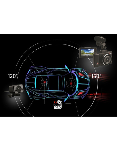 UP-XBL-CAR-DR050,Neno Xblitz S10 Duo - Camera auto Time-lapse