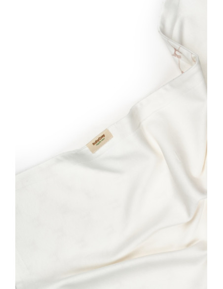 UP-BC-CSY8168,Paturica pentru nou nascut, 100% bumbac organic, Bow, BabyCosy, powder