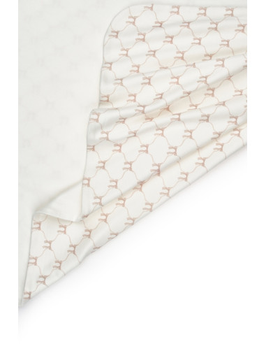 UP-BC-CSY8168,Paturica pentru nou nascut, 100% bumbac organic, Bow, BabyCosy, powder
