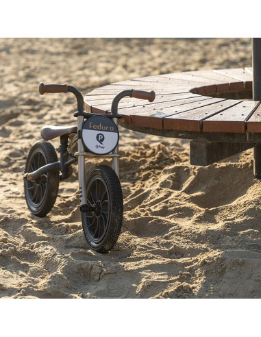 3250FED60PL,Balance bike QPlay Feduro Negru-Auriu