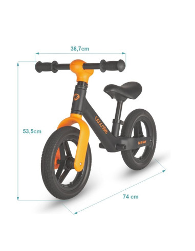 325010260,Bicicleta fara pedale Coccolle First Way, Orange Shadow