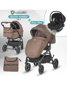325065444325080360,Carucior modular 2in1 Coccolle Serry Light taupe+ Scoica auto iSize Coccolle Knox Black 2