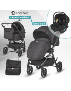 325065460325080360,Carucior modular 2in1 Coccolle Serry Jet black+ Scoica auto iSize Coccolle Knox Black 2