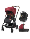 322065221325080000,Carucior modular 3in1 Coccolle Saliara Cabernet+ Scoica auto iSize Coccolle Knox Black