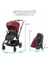 322065221325080000,Carucior modular 3in1 Coccolle Saliara Cabernet+ Scoica auto iSize Coccolle Knox Black