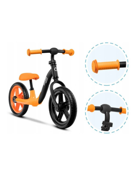 BN-LOE-ALEX_ORANGE,Bicicleta fara pedale, Lionelo, Alex, Usoara, Cu ghidon si sa reglabile, Greutate 3.3 Kg, Cu roti din spuma E