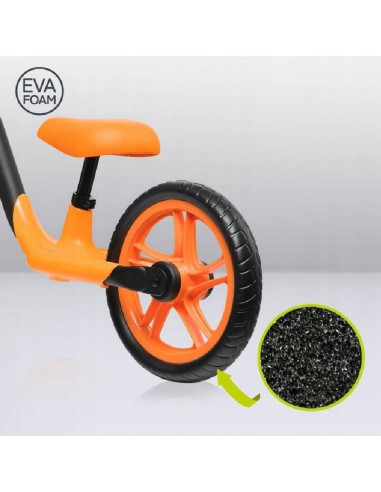 BN-LOE-ALEX_ORANGE,Bicicleta fara pedale, Lionelo, Alex, Usoara, Cu ghidon si sa reglabile, Greutate 3.3 Kg, Cu roti din spuma E