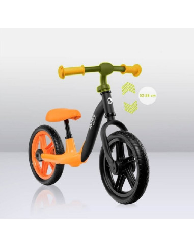 BN-LOE-ALEX_ORANGE,Bicicleta fara pedale, Lionelo, Alex, Usoara, Cu ghidon si sa reglabile, Greutate 3.3 Kg, Cu roti din spuma E