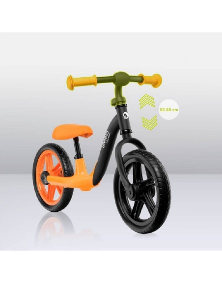 BN-LOE-ALEX_ORANGE,Bicicleta fara pedale, Lionelo, Alex, Usoara, Cu ghidon si sa reglabile, Greutate 3.3 Kg, Cu roti din spuma E