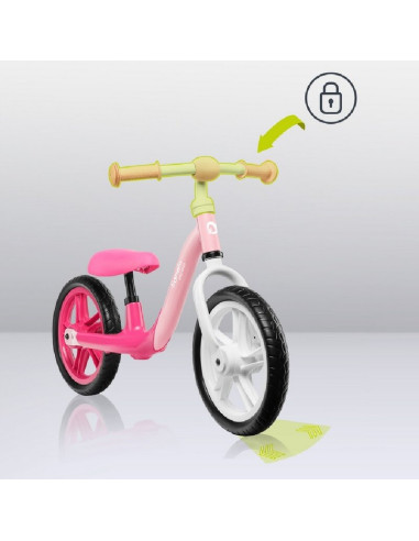 BN-LOE-ALEX_BUBBLEGUM,Bicicleta fara pedale, Lionelo, Alex, Usoara, Cu ghidon si sa reglabile, Greutate 3.3 Kg, Cu roti din spum