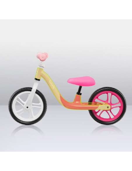 BN-LOE-ALEX_BUBBLEGUM,Bicicleta fara pedale, Lionelo, Alex, Usoara, Cu ghidon si sa reglabile, Greutate 3.3 Kg, Cu roti din spum