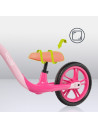 BN-LOE-ALEX_BUBBLEGUM,Bicicleta fara pedale, Lionelo, Alex, Usoara, Cu ghidon si sa reglabile, Greutate 3.3 Kg, Cu roti din spum