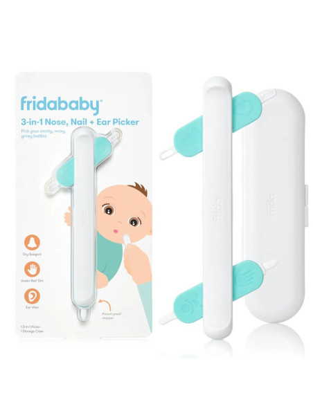 BN-FRI13,Dispozitiv de curatare, Fridababy, Multifunctional, Cu 4 capete, Pentru unghii, mucoasa nazala, urechi si alte parti al