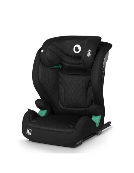 BN-LO-IGO_I-SIZE_BLACK_CARBON,Scaun auto, Lionelo, i-Size Igo, 100- 150 cm, Cu isofix, Protectie laterala, Ajustare spatar in 2 