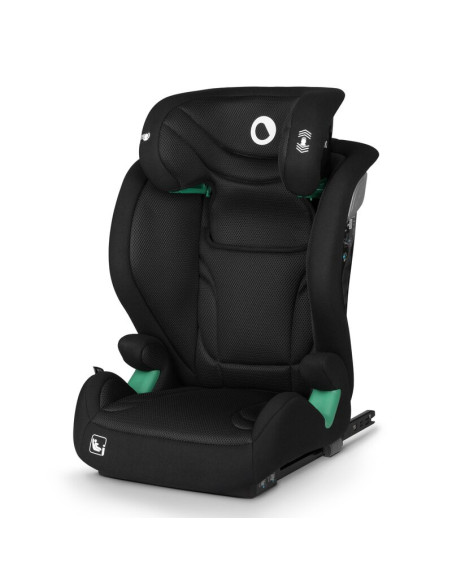 BN-LO-IGO_I-SIZE_BLACK_CARBON,Scaun auto, Lionelo, i-Size Igo, 100- 150 cm, Cu isofix, Protectie laterala, Ajustare spatar in 2 