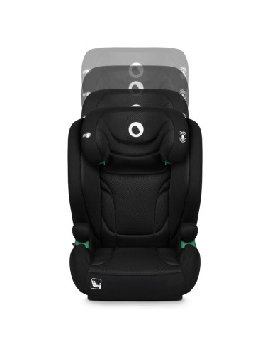 BN-LO-IGO_I-SIZE_BLACK_CARBON,Scaun auto, Lionelo, i-Size Igo, 100- 150 cm, Cu isofix, Protectie laterala, Ajustare spatar in 2 