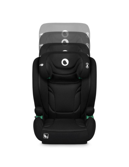BN-LO-IGO_I-SIZE_BLACK_CARBON,Scaun auto, Lionelo, i-Size Igo, 100- 150 cm, Cu isofix, Protectie laterala, Ajustare spatar in 2 