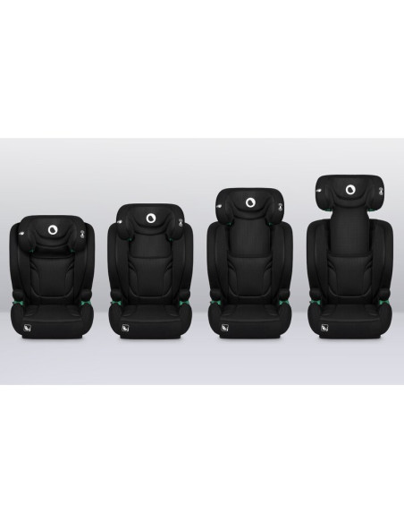 BN-LO-IGO_I-SIZE_BLACK_CARBON,Scaun auto, Lionelo, i-Size Igo, 100- 150 cm, Cu isofix, Protectie laterala, Ajustare spatar in 2 