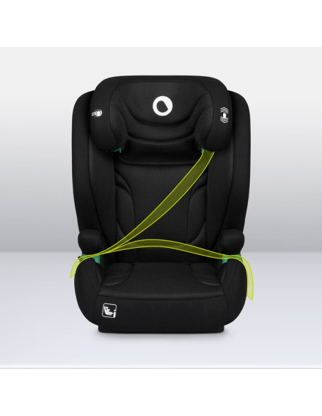 BN-LO-IGO_I-SIZE_BLACK_CARBON,Scaun auto, Lionelo, i-Size Igo, 100- 150 cm, Cu isofix, Protectie laterala, Ajustare spatar in 2 