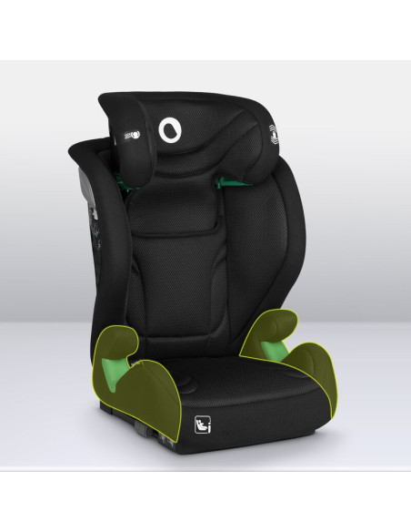 BN-LO-IGO_I-SIZE_BLACK_CARBON,Scaun auto, Lionelo, i-Size Igo, 100- 150 cm, Cu isofix, Protectie laterala, Ajustare spatar in 2 