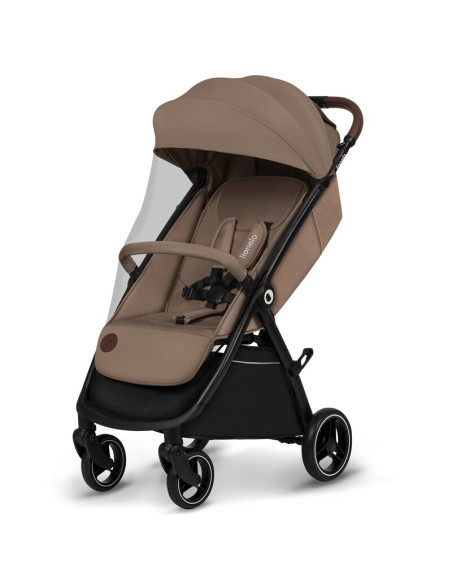BN-LO-INGRID_BEIGE_SAND,Carucior sport, Lionelo, Ingrid, Capotina impermeabila cu filtru UPF50+, Pana la 22 Kg, Spatar reglabil 