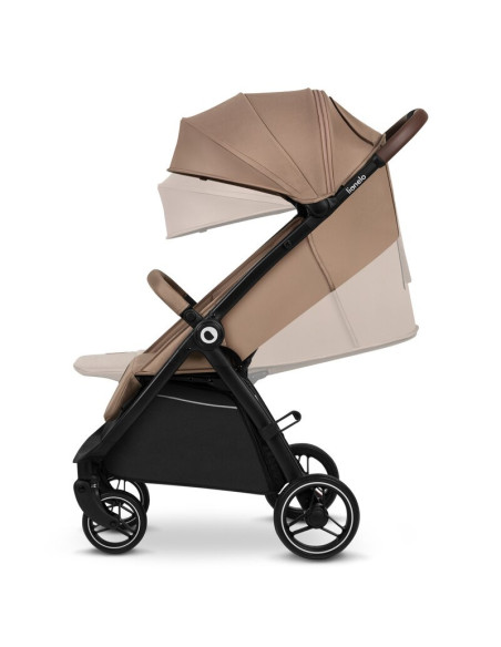 BN-LO-INGRID_BEIGE_SAND,Carucior sport, Lionelo, Ingrid, Capotina impermeabila cu filtru UPF50+, Pana la 22 Kg, Spatar reglabil 
