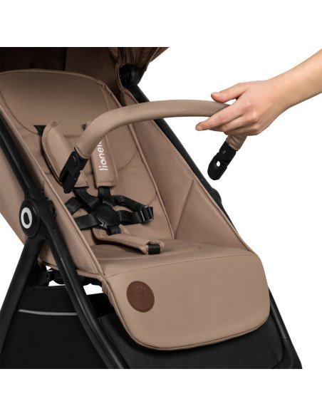 BN-LO-INGRID_BEIGE_SAND,Carucior sport, Lionelo, Ingrid, Capotina impermeabila cu filtru UPF50+, Pana la 22 Kg, Spatar reglabil 