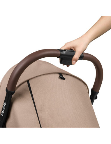 BN-LO-INGRID_BEIGE_SAND,Carucior sport, Lionelo, Ingrid, Capotina impermeabila cu filtru UPF50+, Pana la 22 Kg, Spatar reglabil 