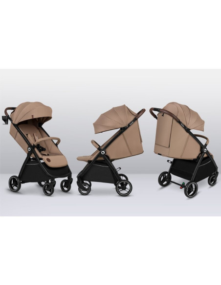 BN-LO-INGRID_BEIGE_SAND,Carucior sport, Lionelo, Ingrid, Capotina impermeabila cu filtru UPF50+, Pana la 22 Kg, Spatar reglabil 