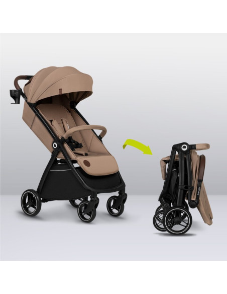 BN-LO-INGRID_BEIGE_SAND,Carucior sport, Lionelo, Ingrid, Capotina impermeabila cu filtru UPF50+, Pana la 22 Kg, Spatar reglabil 