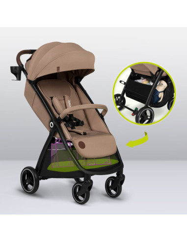 BN-LO-INGRID_BEIGE_SAND,Carucior sport, Lionelo, Ingrid, Capotina impermeabila cu filtru UPF50+, Pana la 22 Kg, Spatar reglabil 