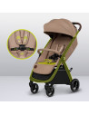 BN-LO-INGRID_BEIGE_SAND,Carucior sport, Lionelo, Ingrid, Capotina impermeabila cu filtru UPF50+, Pana la 22 Kg, Spatar reglabil 
