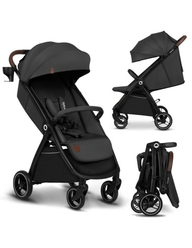 BN-LO-INGRID_GREY_STONE,Carucior sport, Lionelo, Ingrid, Capotina impermeabila cu filtru UPF50+, Pana la 22 Kg, Spatar reglabil 