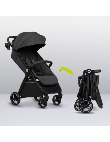 BN-LO-INGRID_GREY_STONE,Carucior sport, Lionelo, Ingrid, Capotina impermeabila cu filtru UPF50+, Pana la 22 Kg, Spatar reglabil 