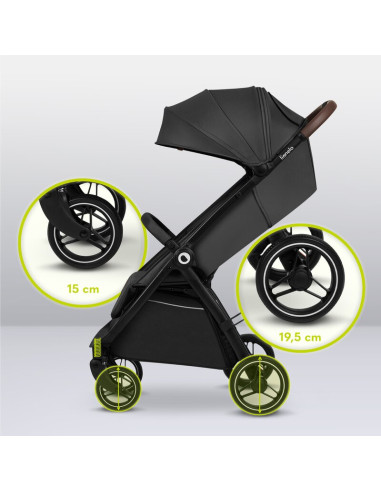 BN-LO-INGRID_GREY_STONE,Carucior sport, Lionelo, Ingrid, Capotina impermeabila cu filtru UPF50+, Pana la 22 Kg, Spatar reglabil 
