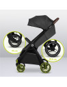 BN-LO-INGRID_GREY_STONE,Carucior sport, Lionelo, Ingrid, Capotina impermeabila cu filtru UPF50+, Pana la 22 Kg, Spatar reglabil