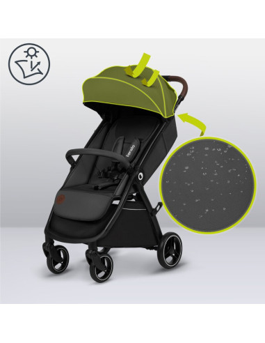 BN-LO-INGRID_GREY_STONE,Carucior sport, Lionelo, Ingrid, Capotina impermeabila cu filtru UPF50+, Pana la 22 Kg, Spatar reglabil 