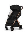 BN-LO-INGRID_BLACK_ONYX,Carucior sport, Lionelo, Ingrid, Capotina impermeabila cu filtru UPF50+, Pana la 22 Kg, Spatar reglabil