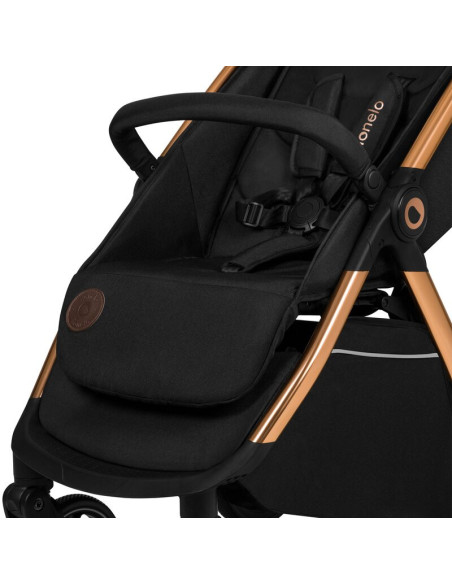 BN-LO-INGRID_BLACK_ONYX,Carucior sport, Lionelo, Ingrid, Capotina impermeabila cu filtru UPF50+, Pana la 22 Kg, Spatar reglabil 
