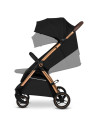 BN-LO-INGRID_BLACK_ONYX,Carucior sport, Lionelo, Ingrid, Capotina impermeabila cu filtru UPF50+, Pana la 22 Kg, Spatar reglabil