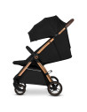 BN-LO-INGRID_BLACK_ONYX,Carucior sport, Lionelo, Ingrid, Capotina impermeabila cu filtru UPF50+, Pana la 22 Kg, Spatar reglabil