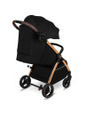 BN-LO-INGRID_BLACK_ONYX,Carucior sport, Lionelo, Ingrid, Capotina impermeabila cu filtru UPF50+, Pana la 22 Kg, Spatar reglabil