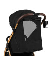 BN-LO-INGRID_BLACK_ONYX,Carucior sport, Lionelo, Ingrid, Capotina impermeabila cu filtru UPF50+, Pana la 22 Kg, Spatar reglabil