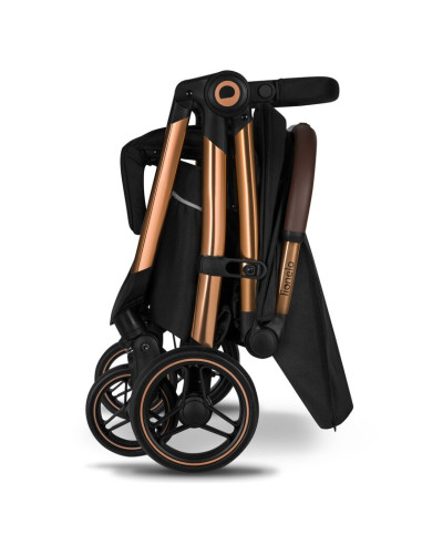 BN-LO-INGRID_BLACK_ONYX,Carucior sport, Lionelo, Ingrid, Capotina impermeabila cu filtru UPF50+, Pana la 22 Kg, Spatar reglabil 