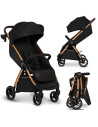 BN-LO-INGRID_BLACK_ONYX,Carucior sport, Lionelo, Ingrid, Capotina impermeabila cu filtru UPF50+, Pana la 22 Kg, Spatar reglabil