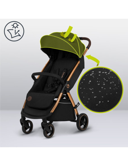 BN-LO-INGRID_BLACK_ONYX,Carucior sport, Lionelo, Ingrid, Capotina impermeabila cu filtru UPF50+, Pana la 22 Kg, Spatar reglabil 