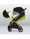 BN-LO-INGRID_BLACK_ONYX,Carucior sport, Lionelo, Ingrid, Capotina impermeabila cu filtru UPF50+, Pana la 22 Kg, Spatar reglabil