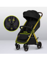 BN-LO-INGRID_BLACK_ONYX,Carucior sport, Lionelo, Ingrid, Capotina impermeabila cu filtru UPF50+, Pana la 22 Kg, Spatar reglabil