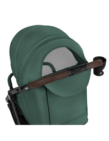 BN-LO-INGRID_GREEN_EMERALD,Carucior sport, Lionelo, Ingrid, Capotina impermeabila cu filtru UPF50+, Pana la 22 Kg, Spatar reglab